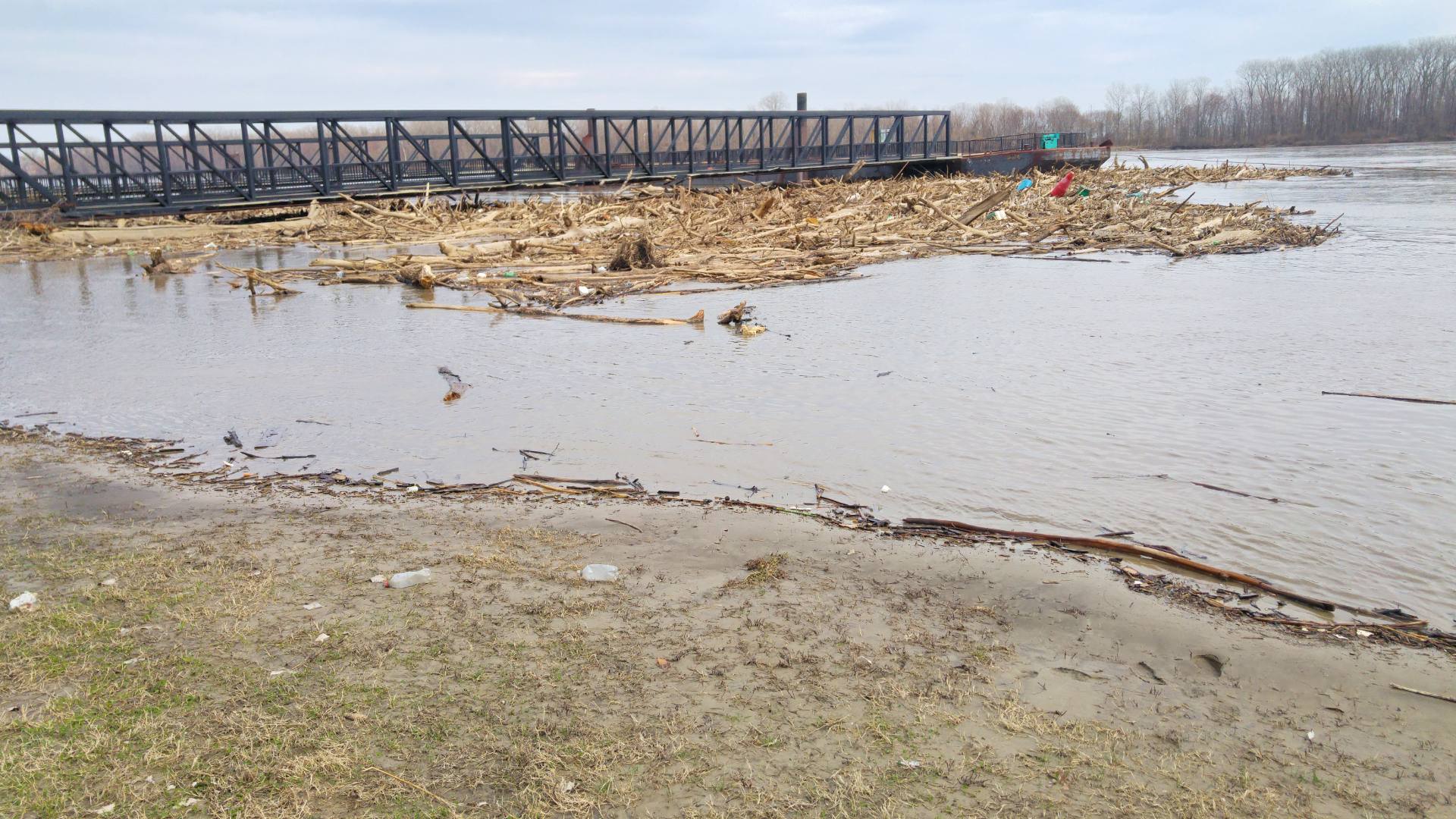 Blick vom Frontier Park auf den Missouri